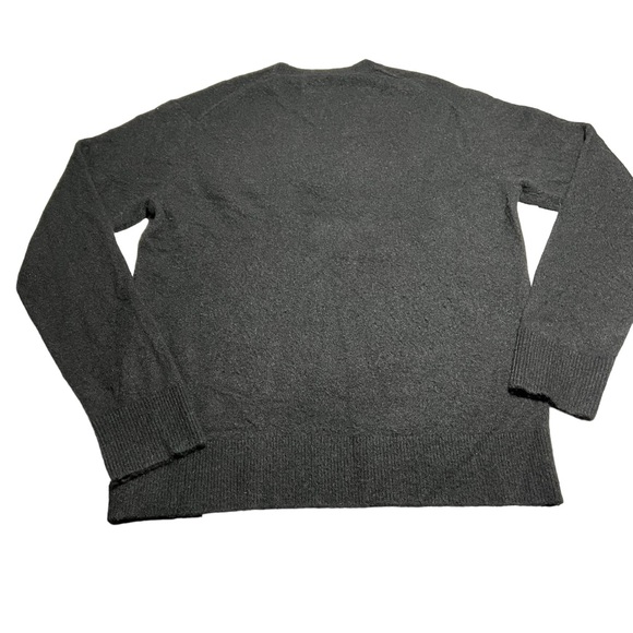 AllSaints Pierre Crewneck Black Pullover Rimmed Trim Sweater Men’s Size Large - Picture 3 of 10